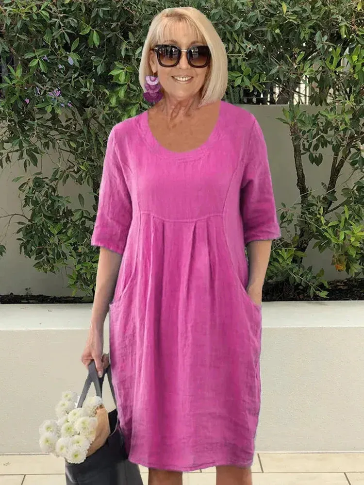 Ruthie | Easy Elegance Linen Dress