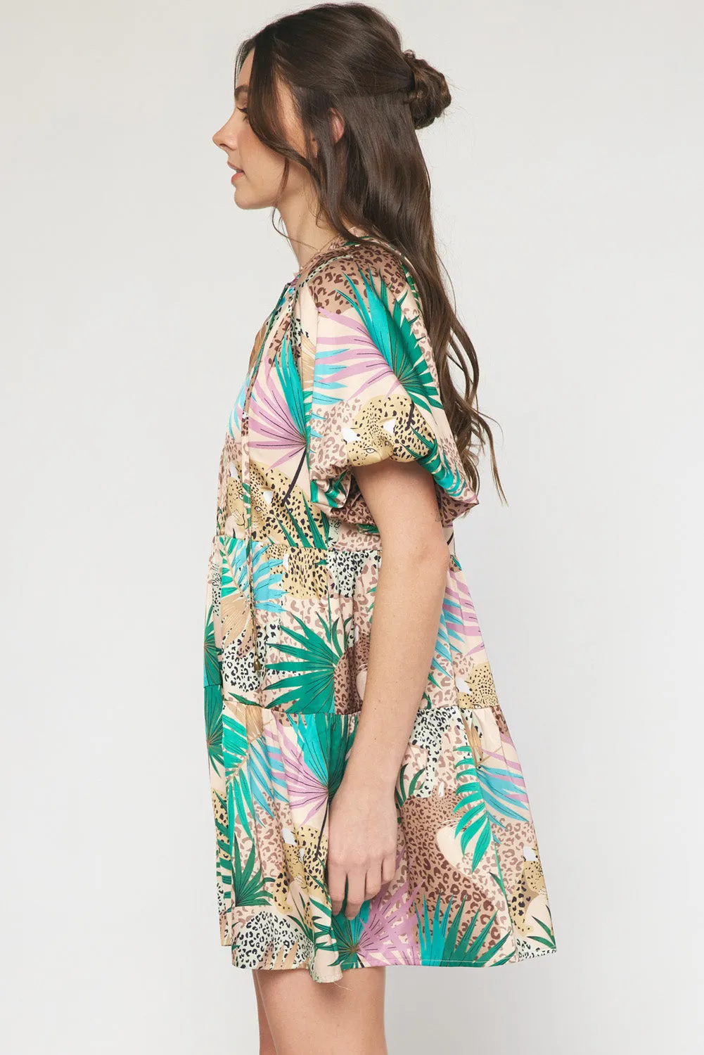Safari Tiered Dress