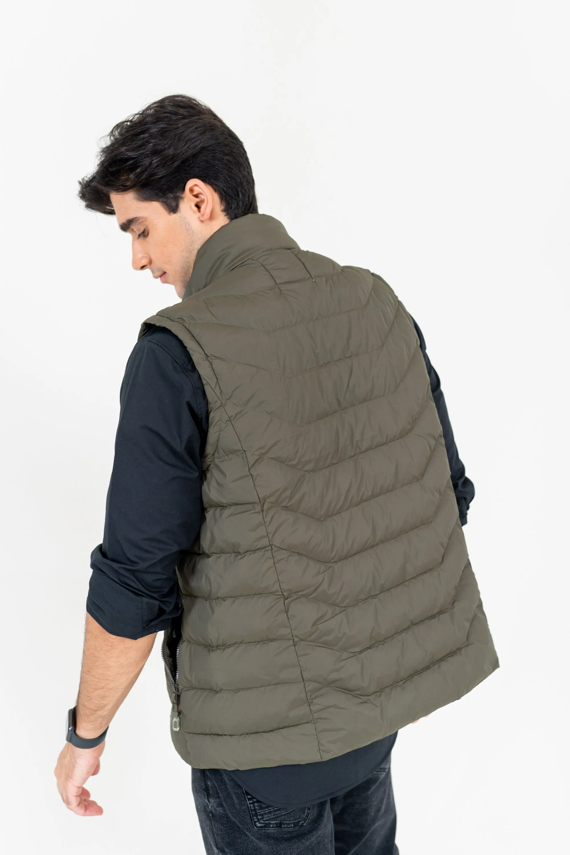 Sage Padded Gilet