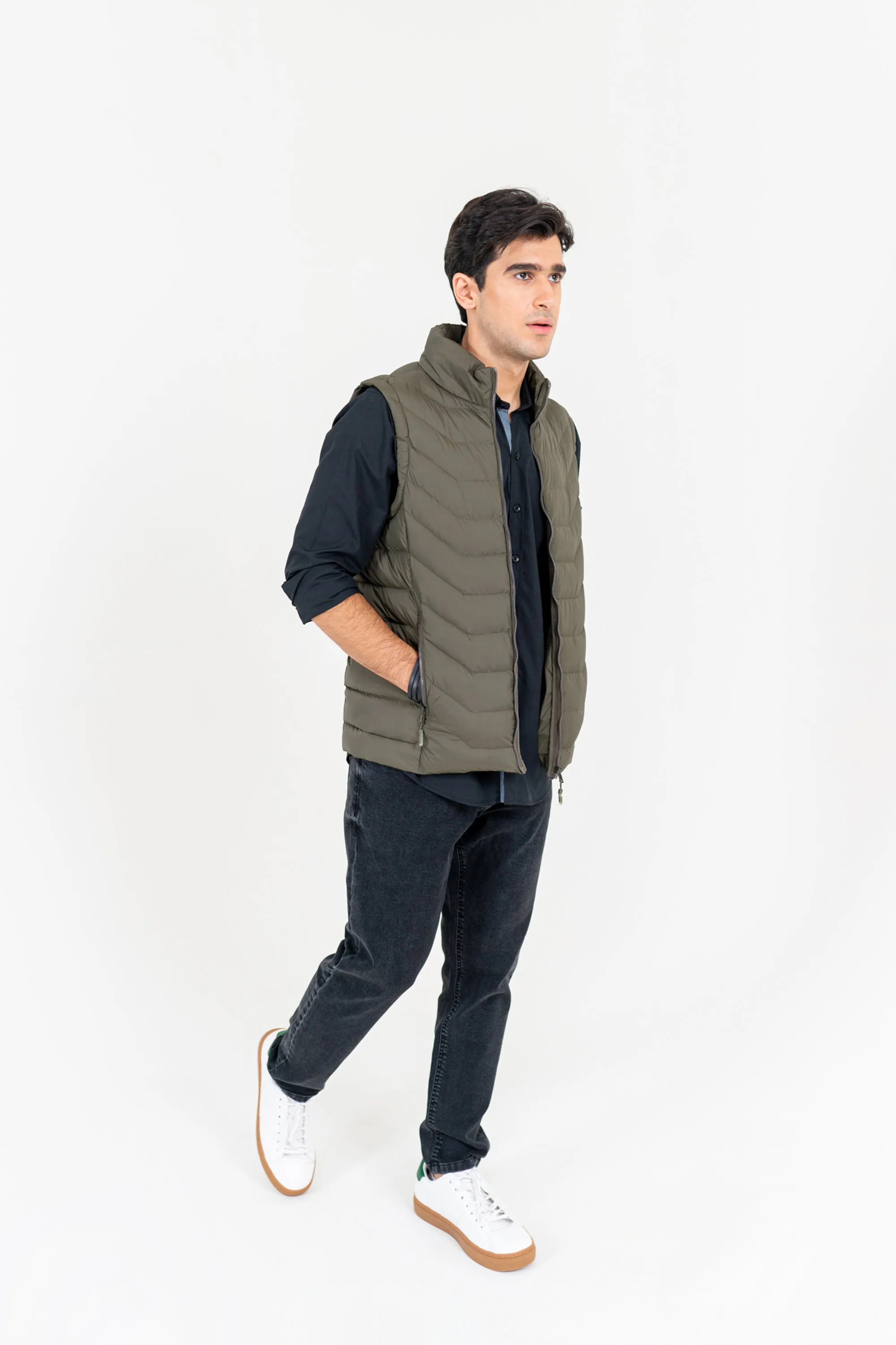Sage Padded Gilet