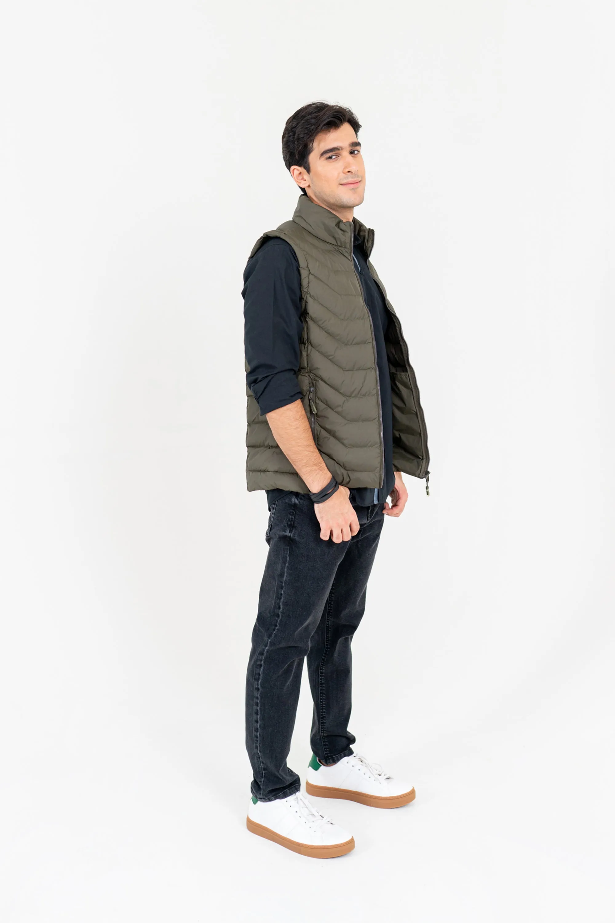 Sage Padded Gilet