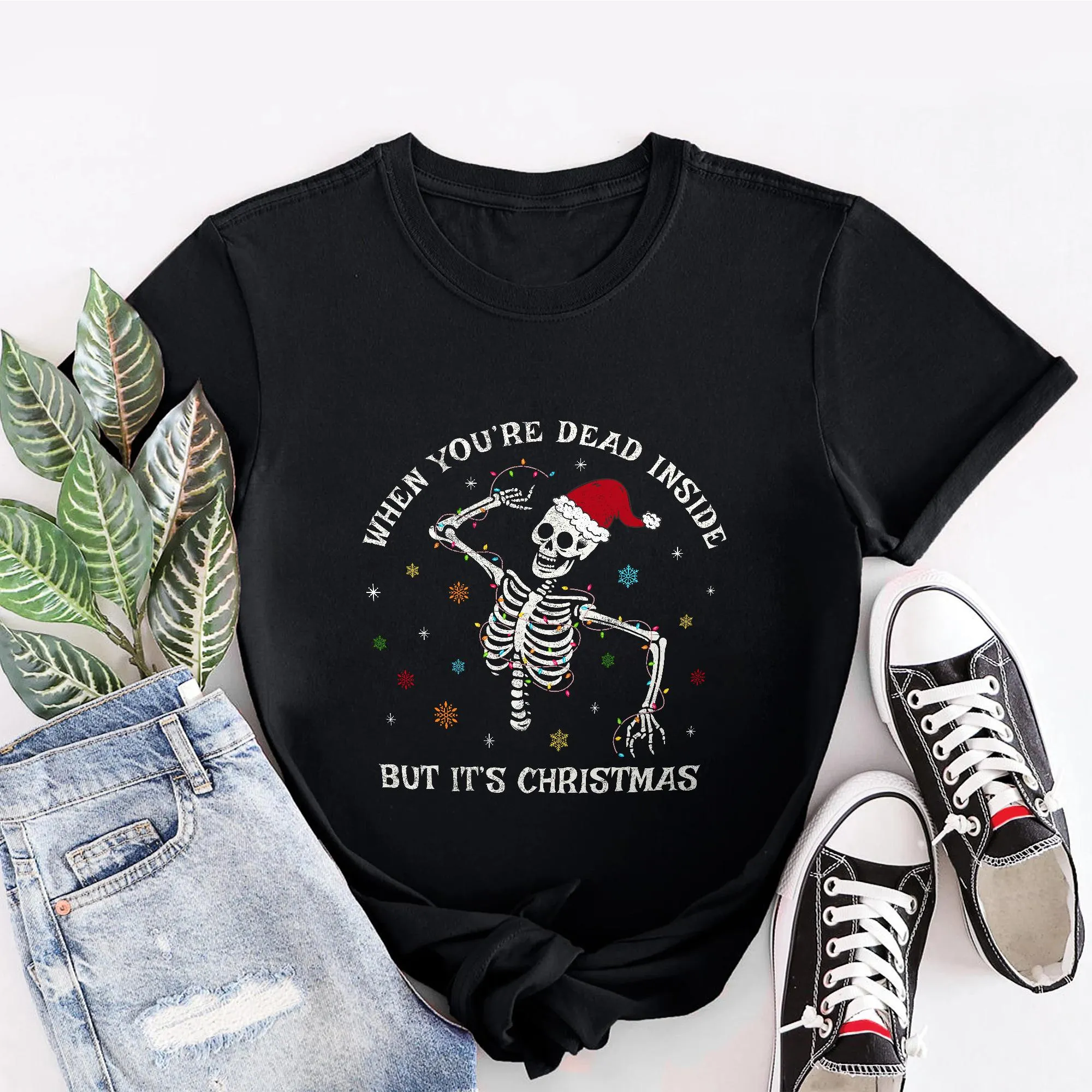 Sandjest Christmas Tshirt Farm Fresh Christmas Trees Gift for Women Girl Friend