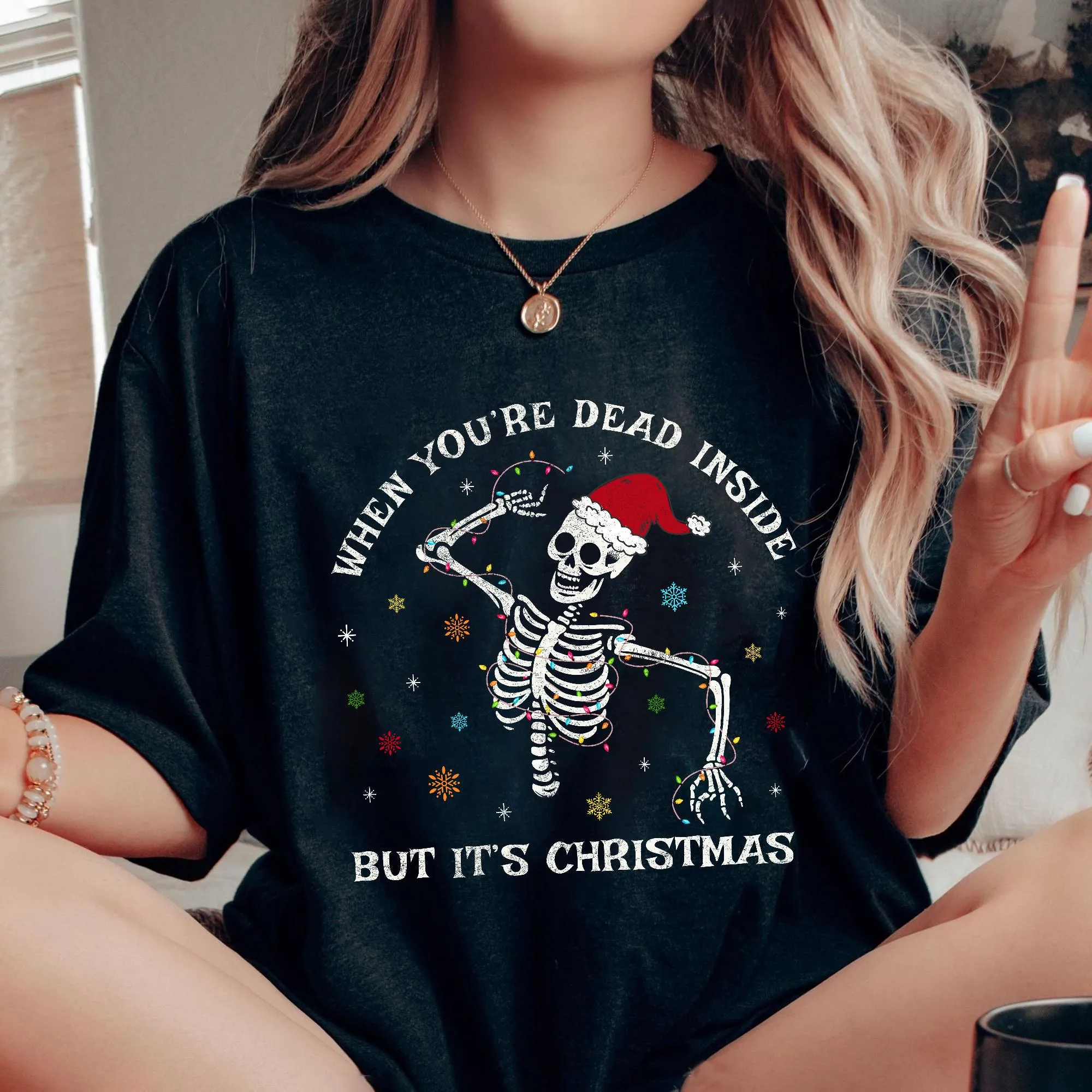 Sandjest Christmas Tshirt Farm Fresh Christmas Trees Gift for Women Girl Friend
