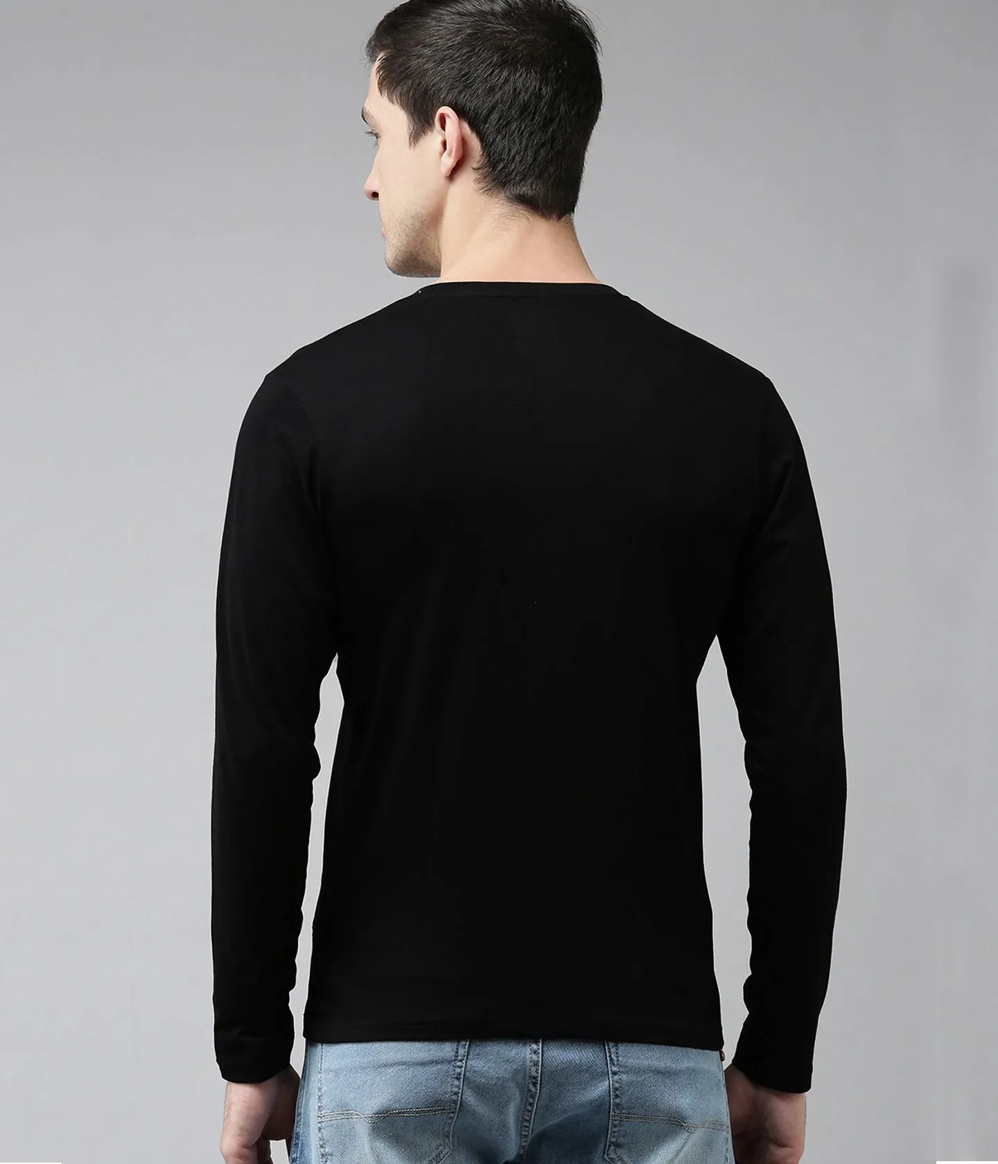 Semantic Full Sleeve Cotton T-shirt - Solid