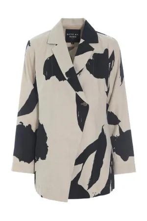 Shadow Blossom Print Jacket
