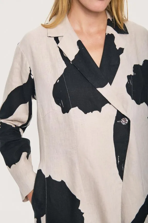 Shadow Blossom Print Jacket