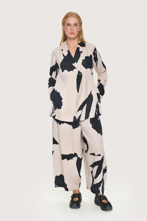 Shadow Blossom Print Jacket