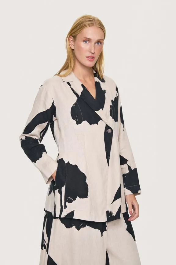 Shadow Blossom Print Jacket