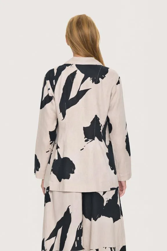Shadow Blossom Print Jacket