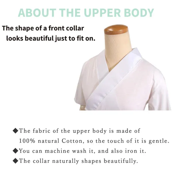 Short Sleeve T-shirts Nagajyuban / Japanese Kimono Undergarment