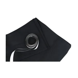 Showgear Stageskirt 600 (w) x 20 (h) cm black Stagemolton 320 g/m2