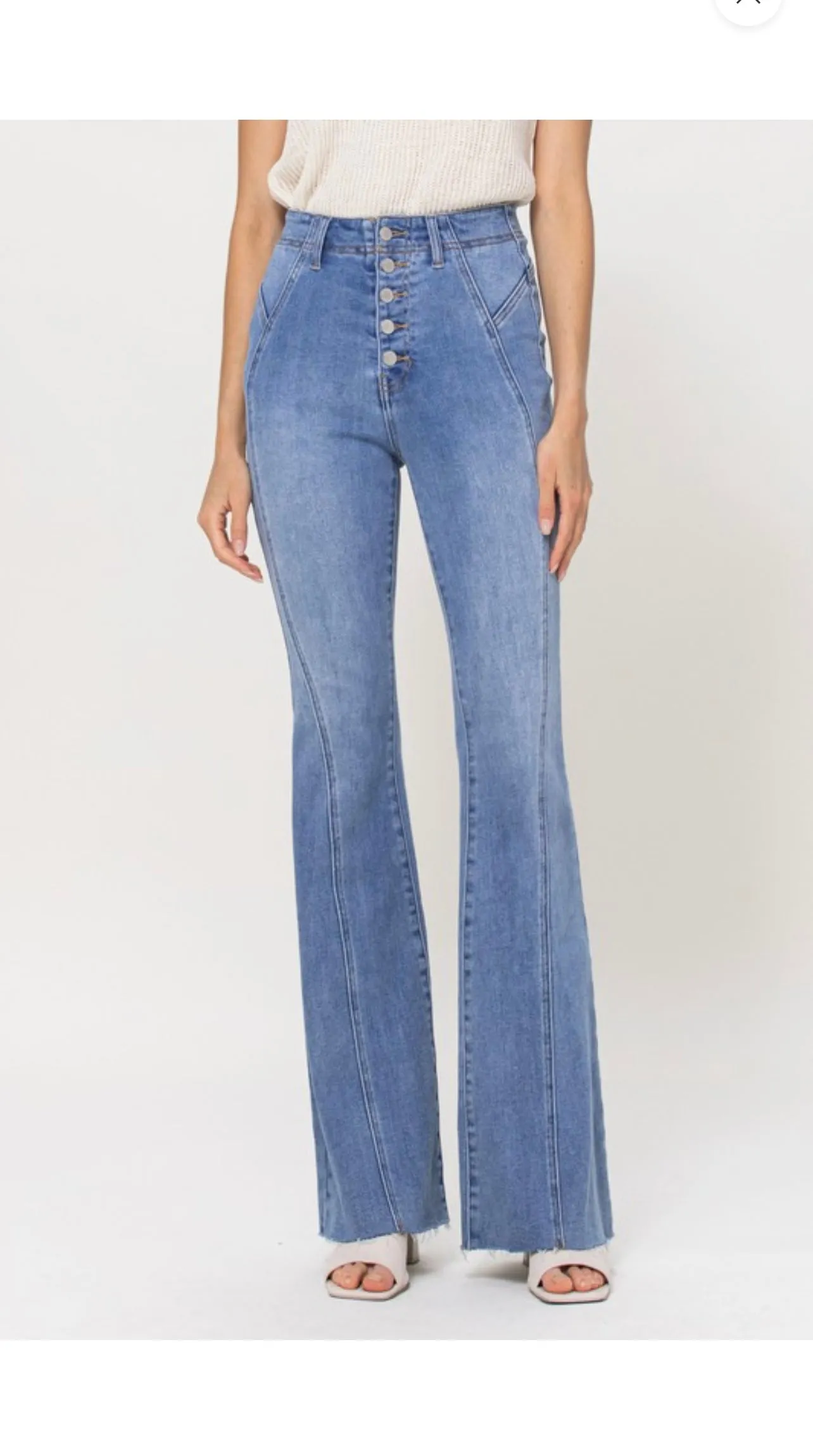 Showing Up Flare Jeans