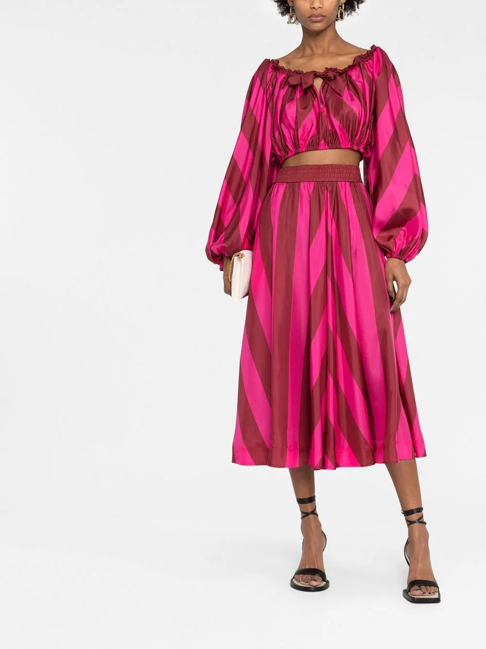 Silk Midi Skirt