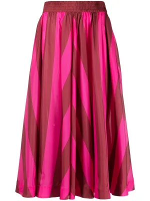 Silk Midi Skirt