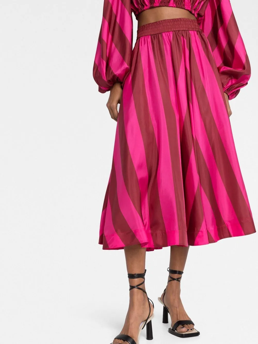 Silk Midi Skirt