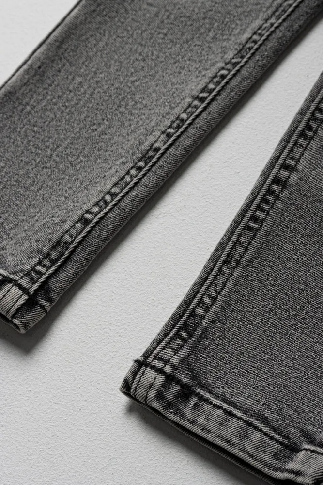 Skinny Denim Jeans Dark Grey