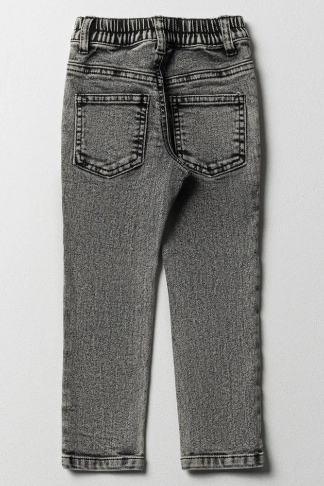 Skinny Denim Jeans Dark Grey
