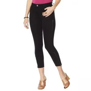 Skinnygirl Women's Plus Size Skinny Ankle Twill Jeans With Seams