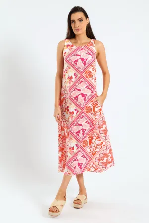 Sleeveless Easy Wearing Midi Dress