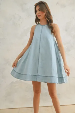SLEEVLESS A LINE DRESS