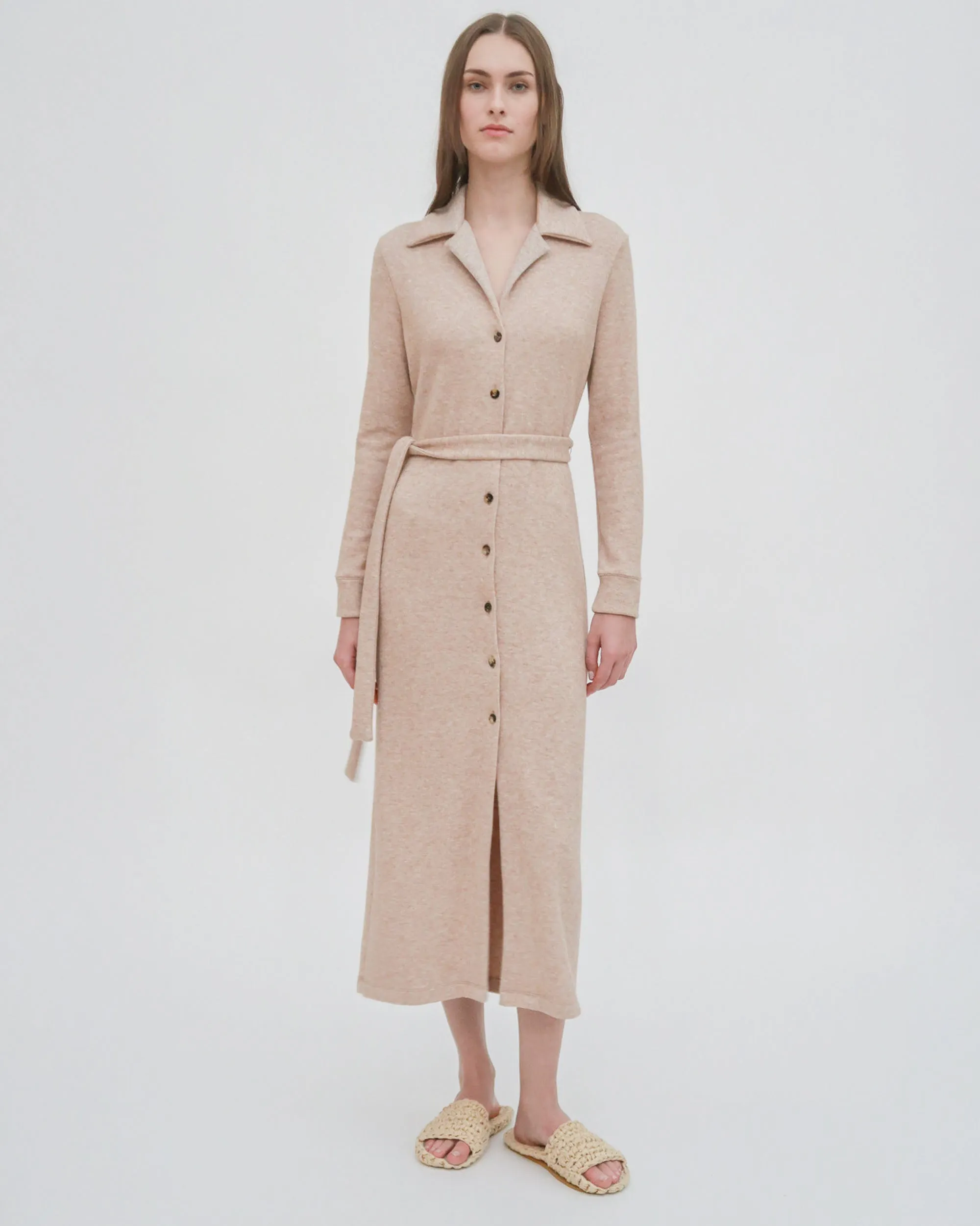 SLIM JERSEY SHIRTDRESS
