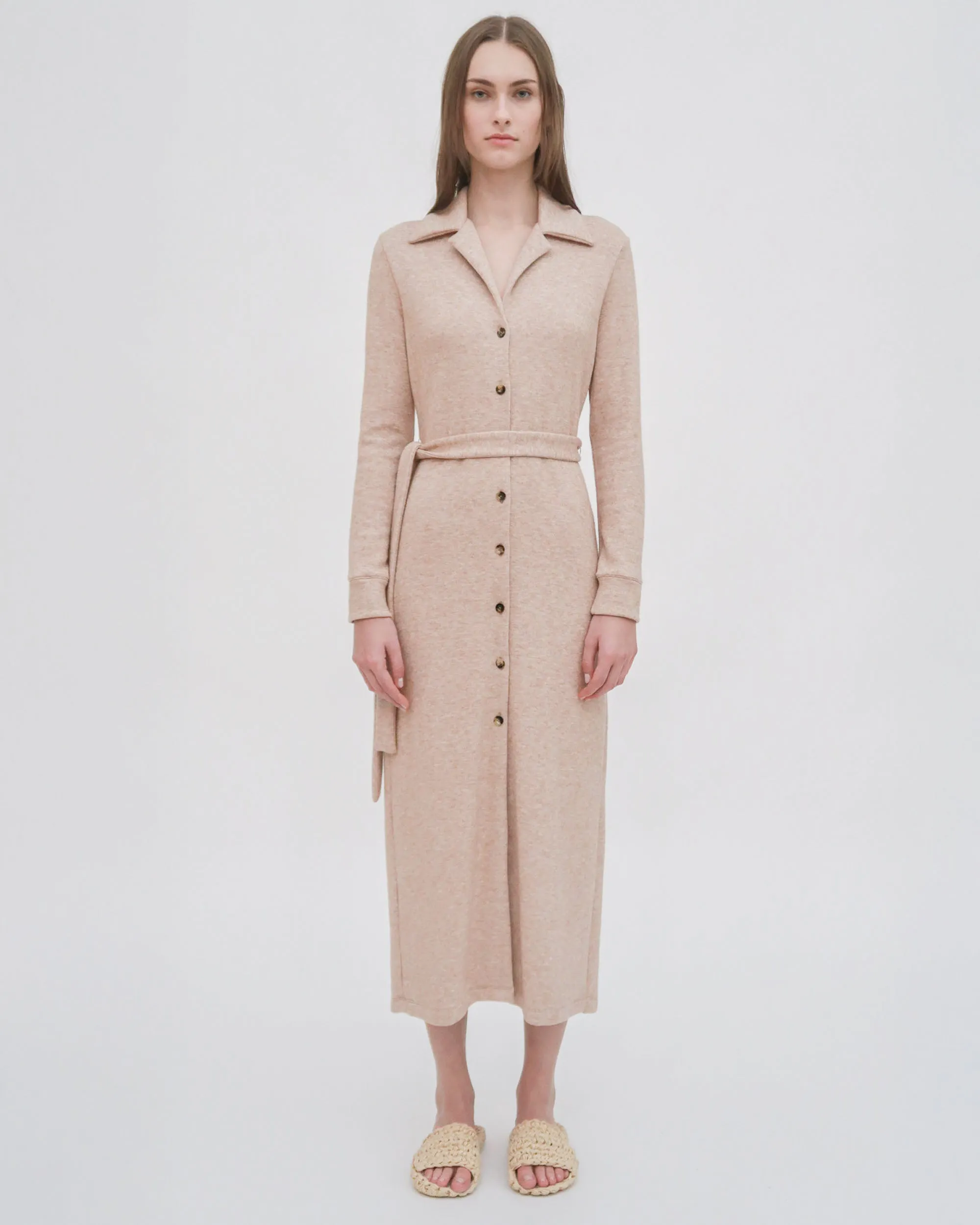 SLIM JERSEY SHIRTDRESS