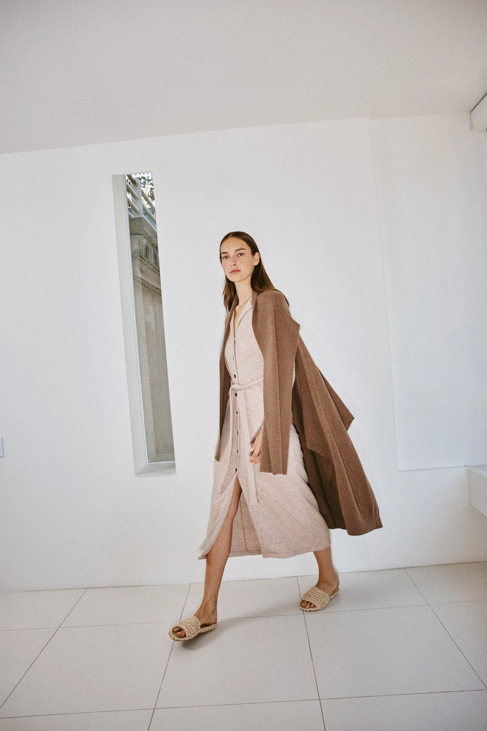 SLIM JERSEY SHIRTDRESS
