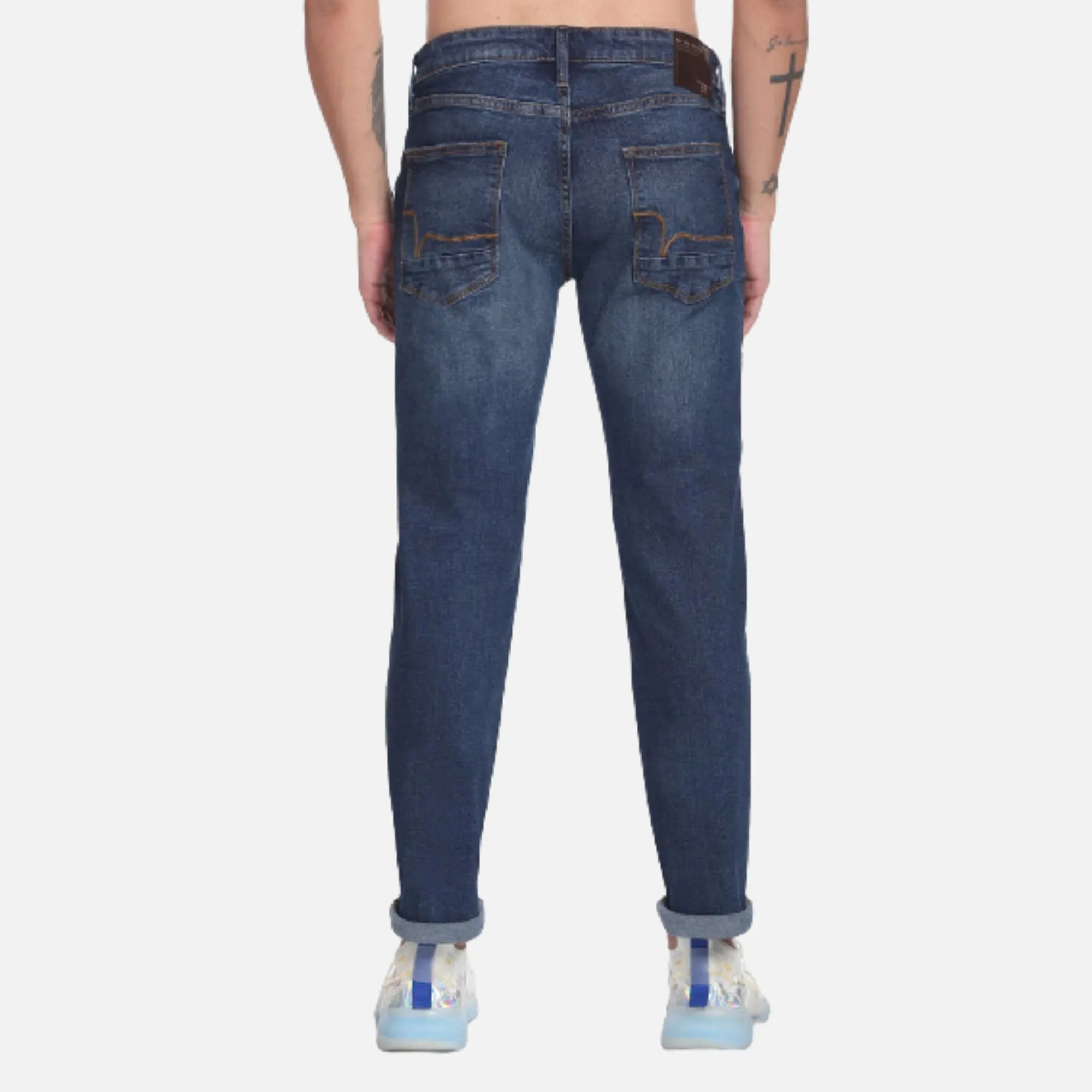 Slim Straight Fit Stone Wash Authentic Signature Jeans