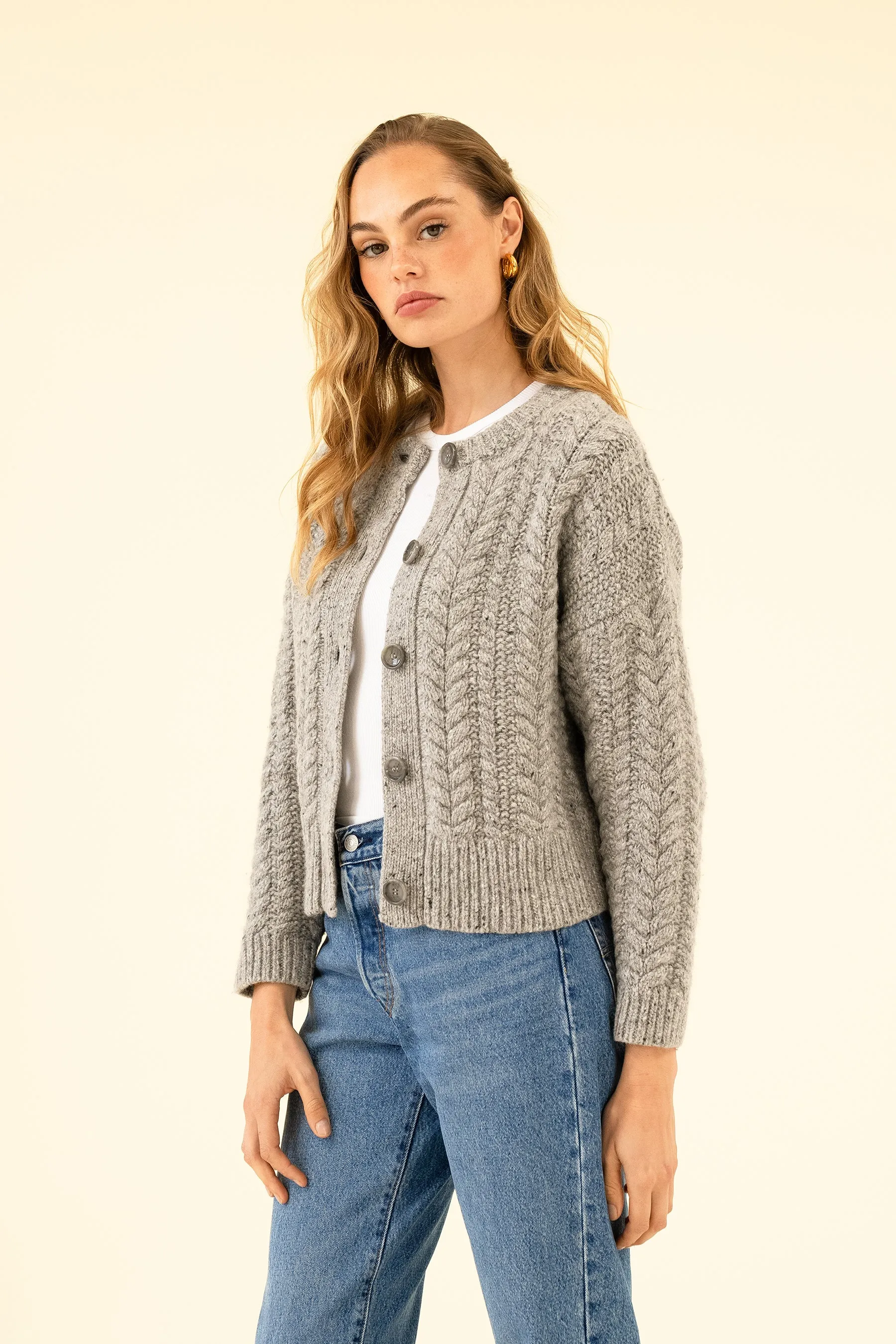 SLOAN CARDIGAN - GREY