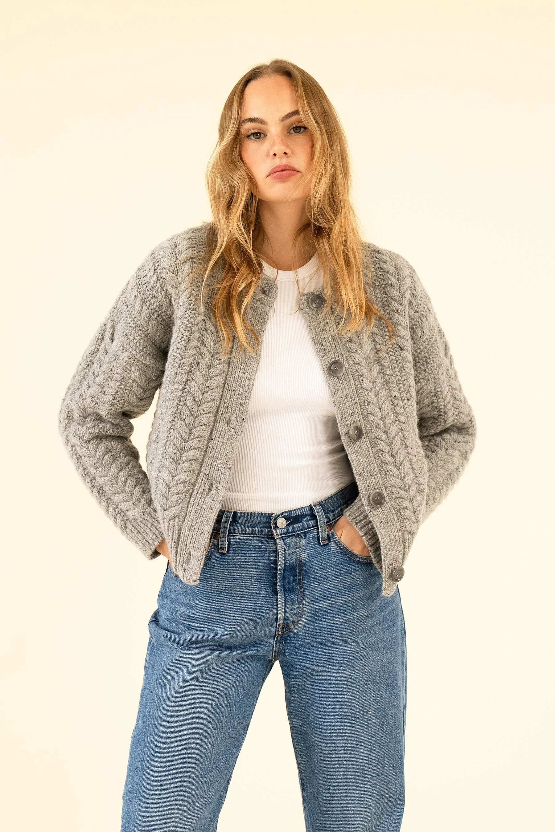 SLOAN CARDIGAN - GREY