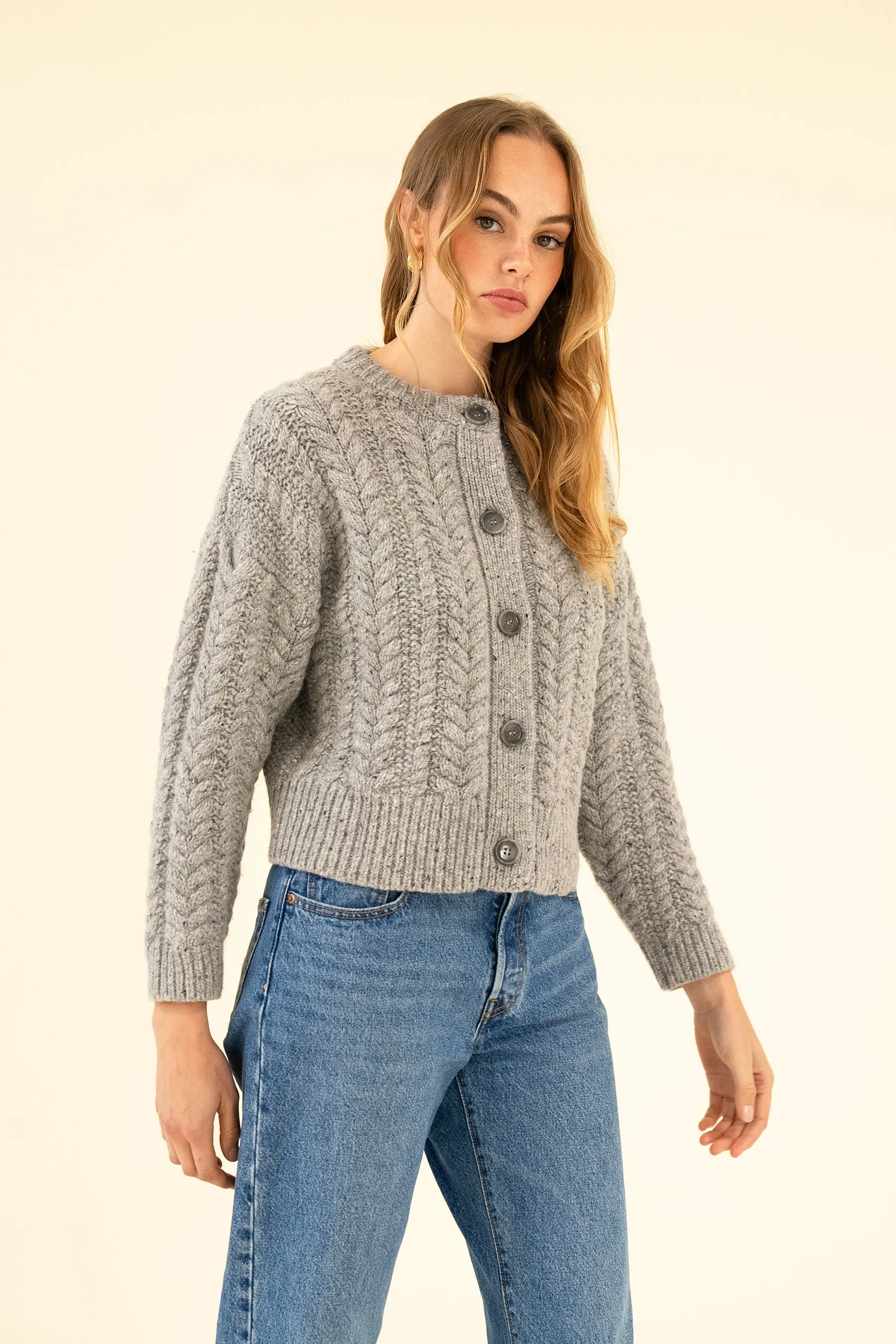 SLOAN CARDIGAN - GREY