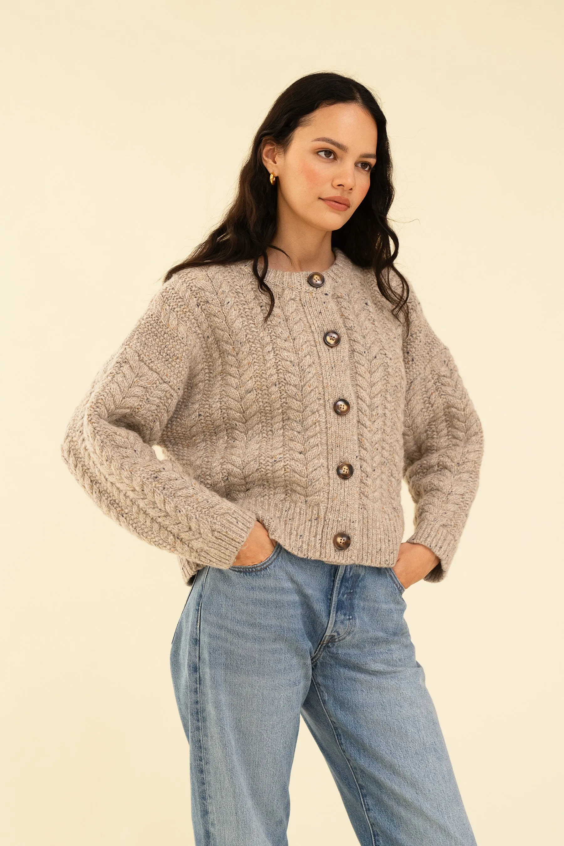 SLOAN CARDIGAN - OAT