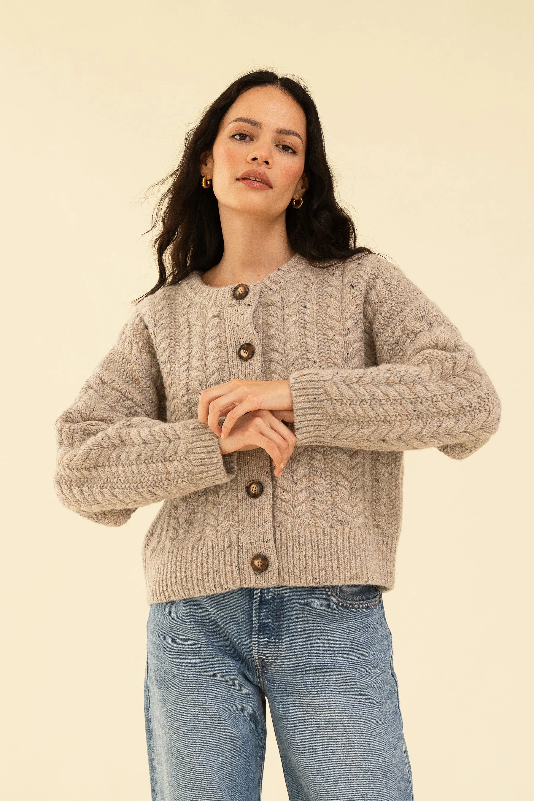 SLOAN CARDIGAN - OAT
