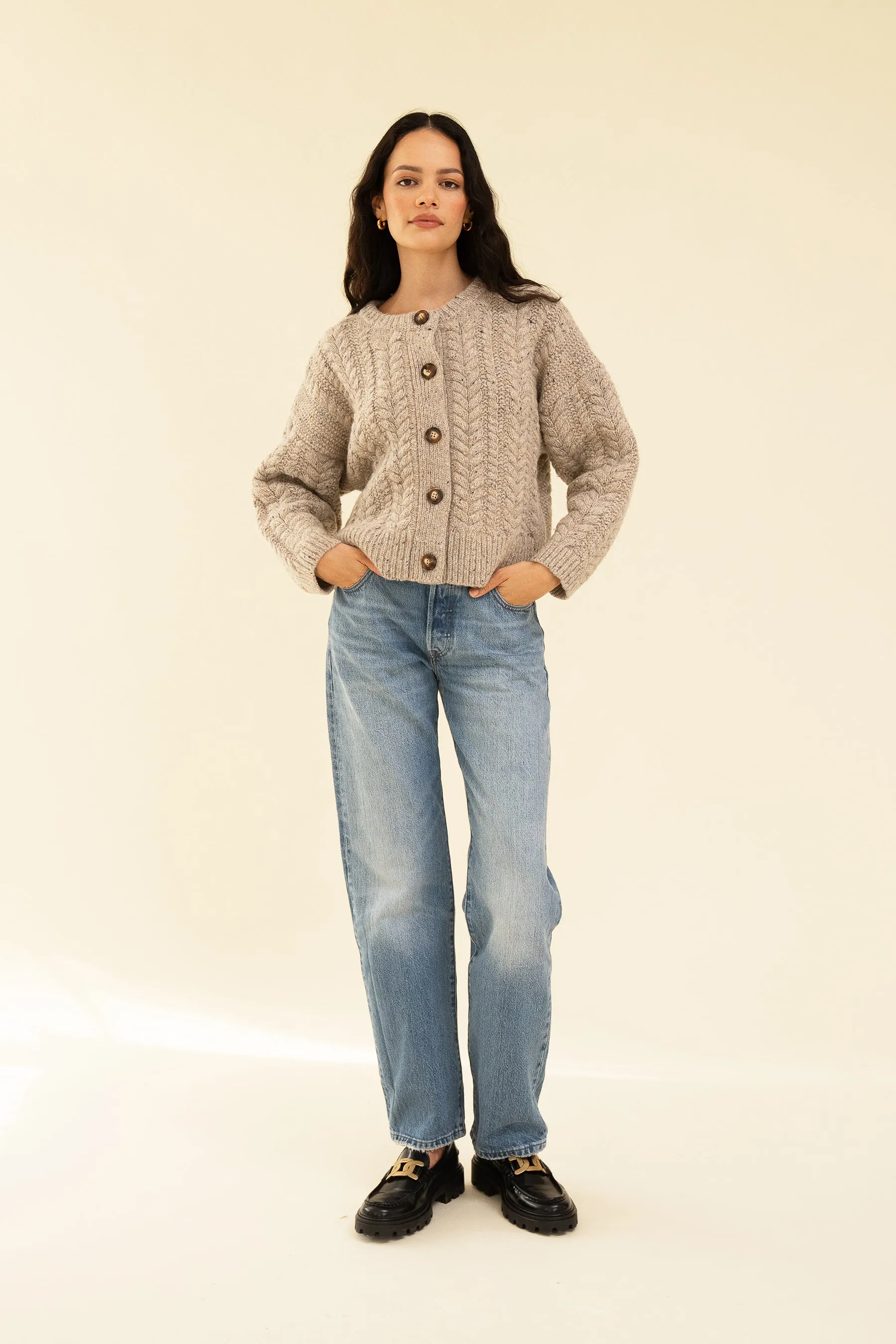 SLOAN CARDIGAN - OAT