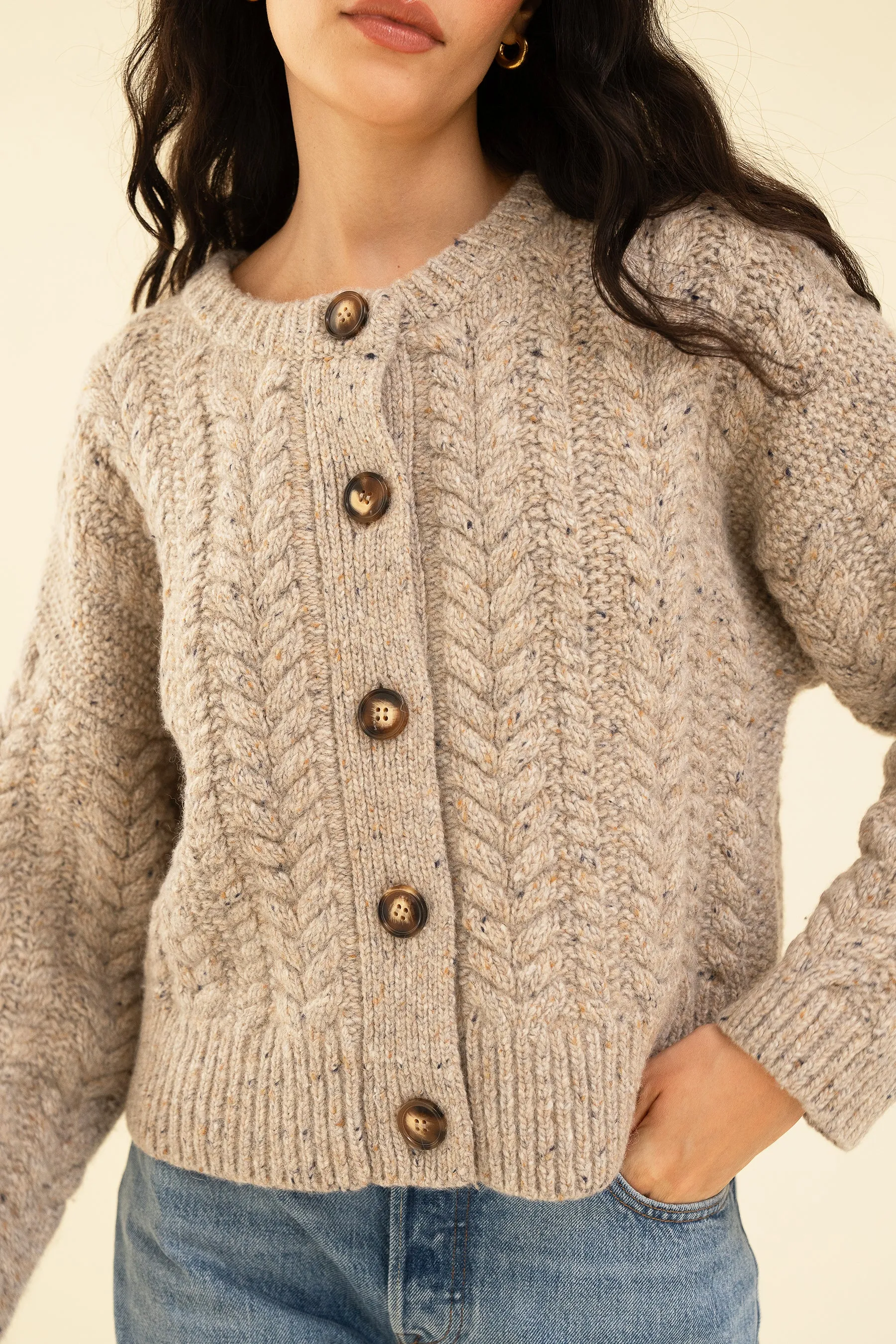 SLOAN CARDIGAN - OAT