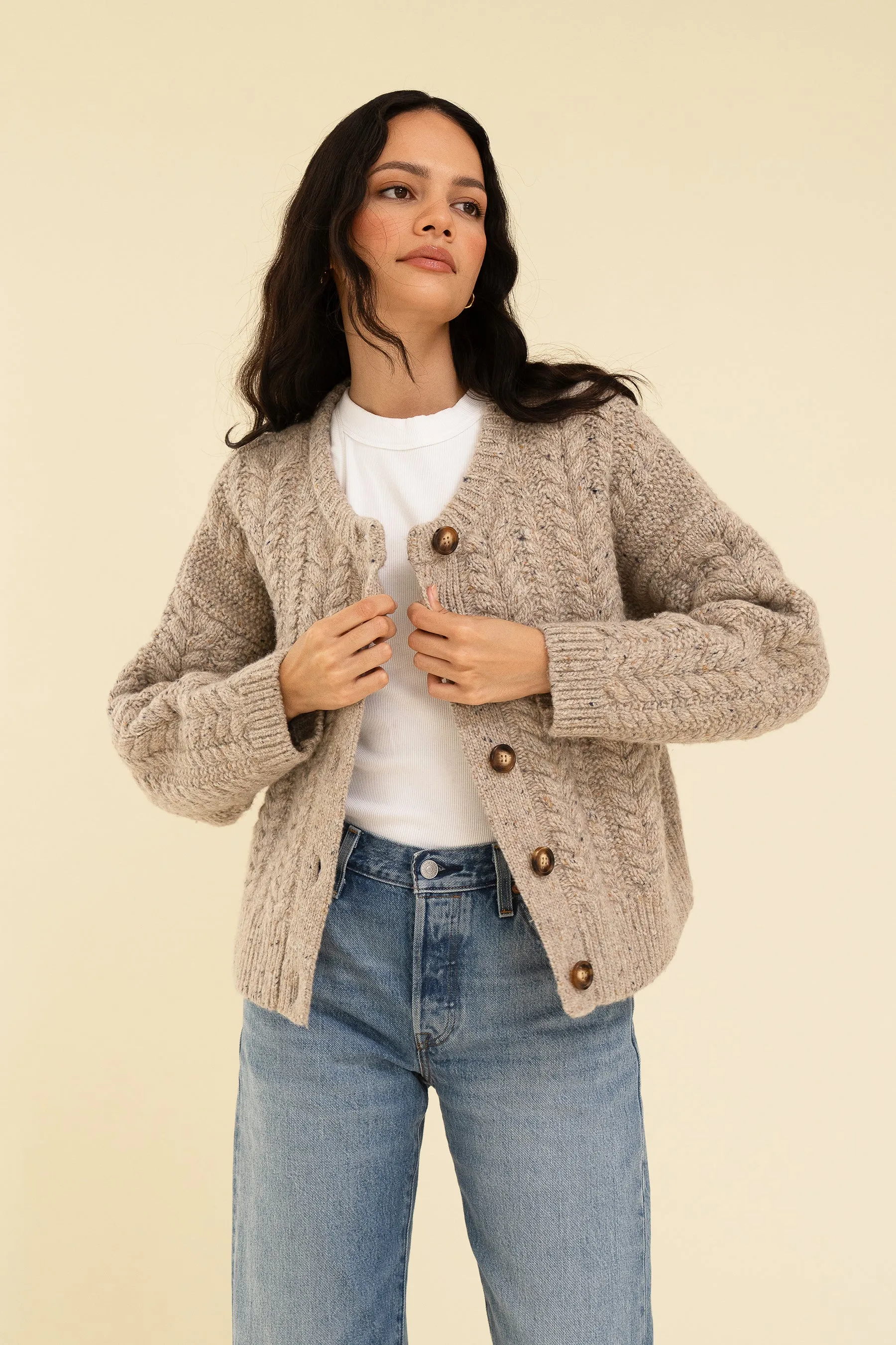 SLOAN CARDIGAN - OAT
