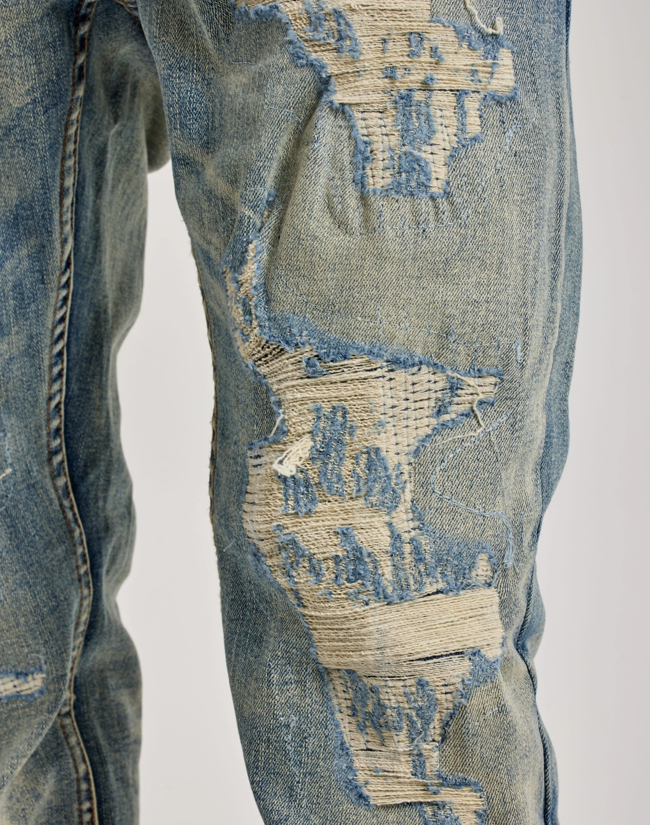 Smuggler's Moon Rip & Repair Denim Jeans