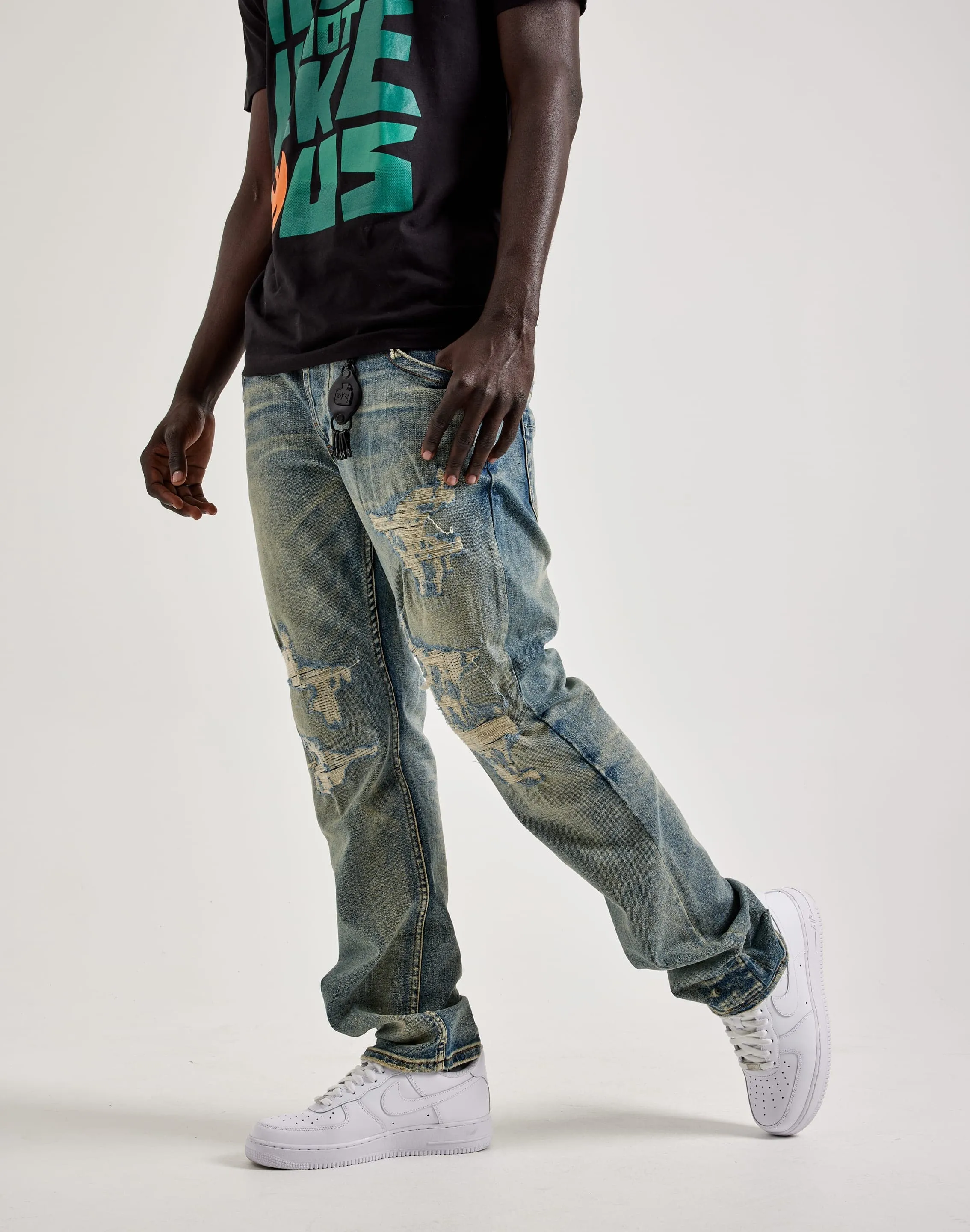 Smuggler's Moon Rip & Repair Denim Jeans