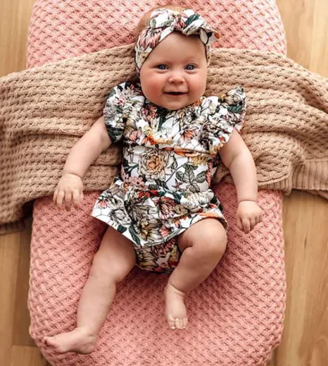 SNUGGLE HUNNY AUSTRALIANA ORGANIC SHORT SLEEVE DRESS