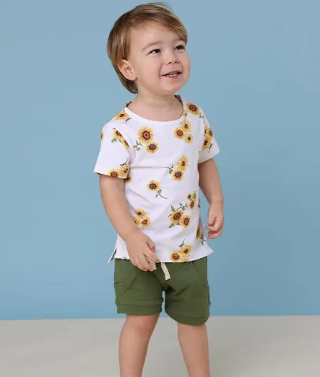 SNUGGLE HUNNY SUNFLOWER ORGANIC T-SHIRT