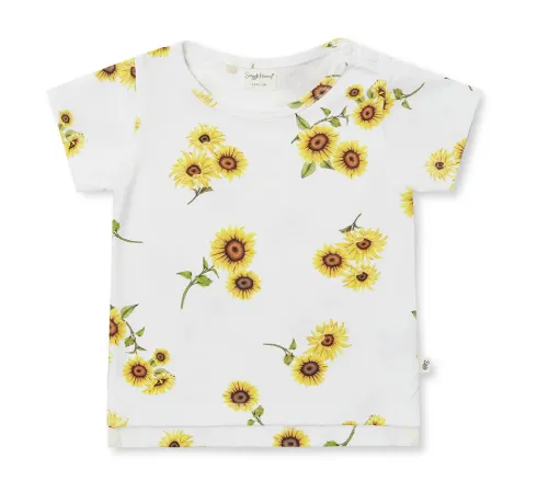 SNUGGLE HUNNY SUNFLOWER ORGANIC T-SHIRT