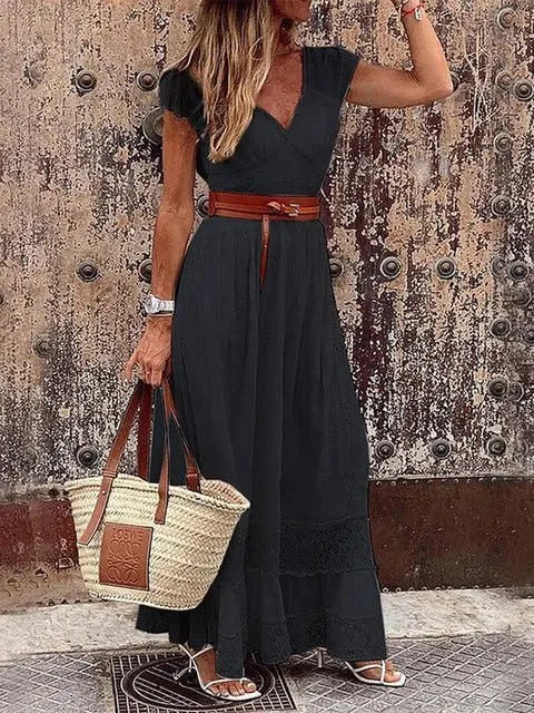 Sofina - Vintage Lace Touch Woman's Dress