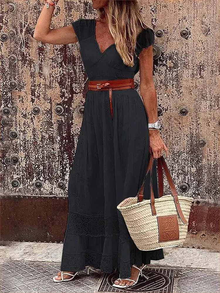 Sofina - Vintage Lace Touch Woman's Dress