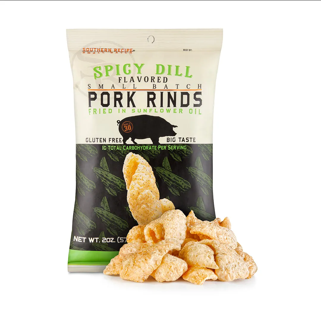 Spicy Dill Pork Rinds