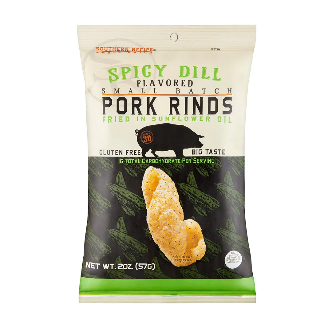 Spicy Dill Pork Rinds