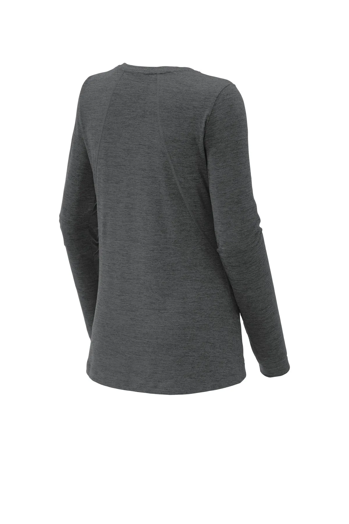Sport-Tek  Women's Exchange 1.5 Long Sleeve Crew. LST710 Graphite Heather
