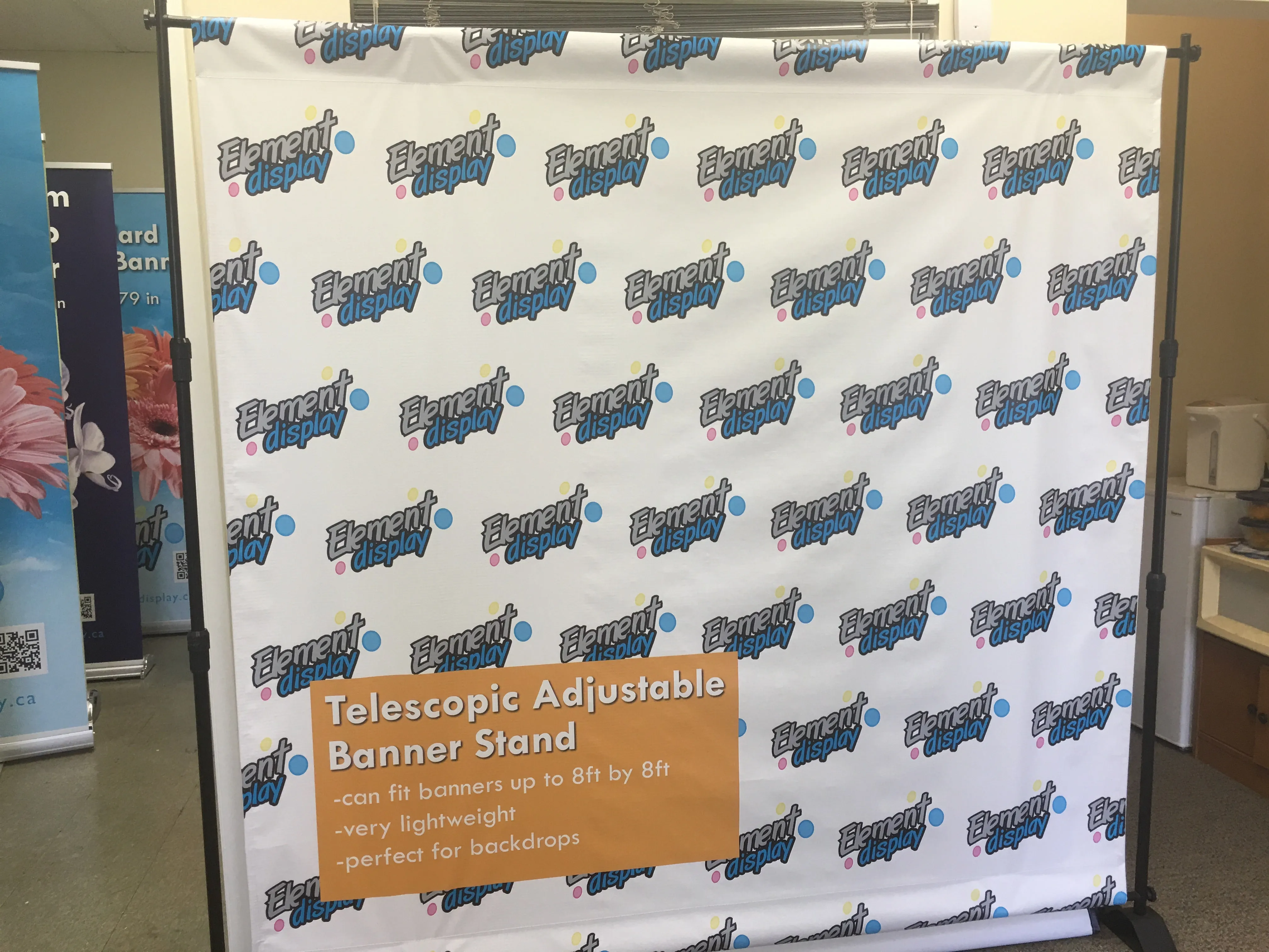 Standard Telescopic Banner Stand (up to 8ft x 8ft)