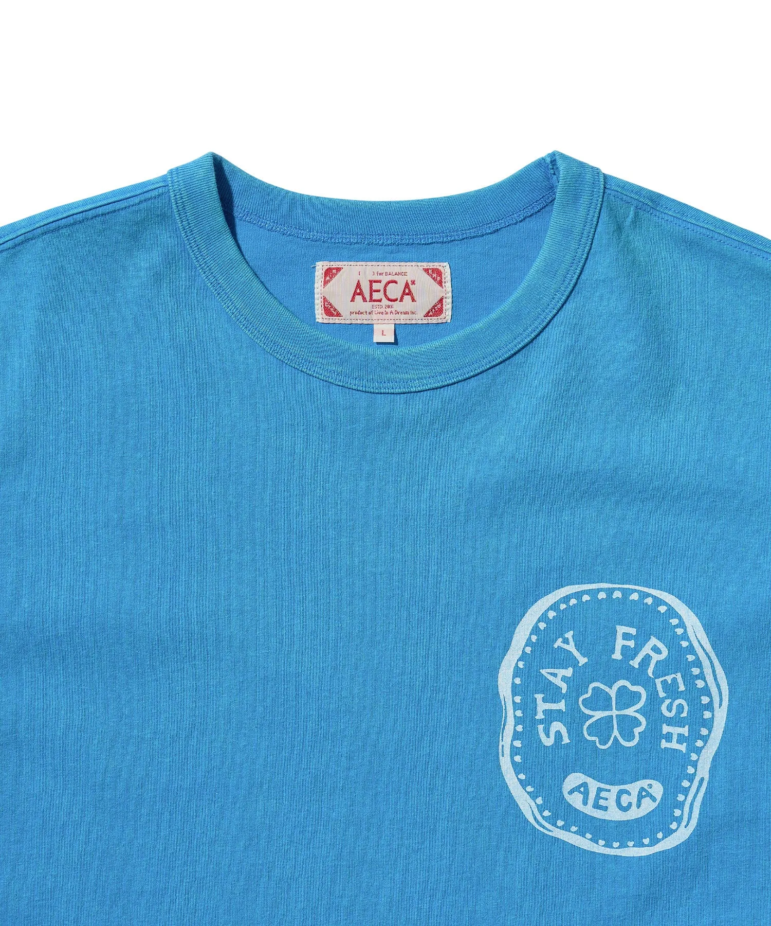 STAY FRESH HALF SLEEVE-SUNFADE BLUE