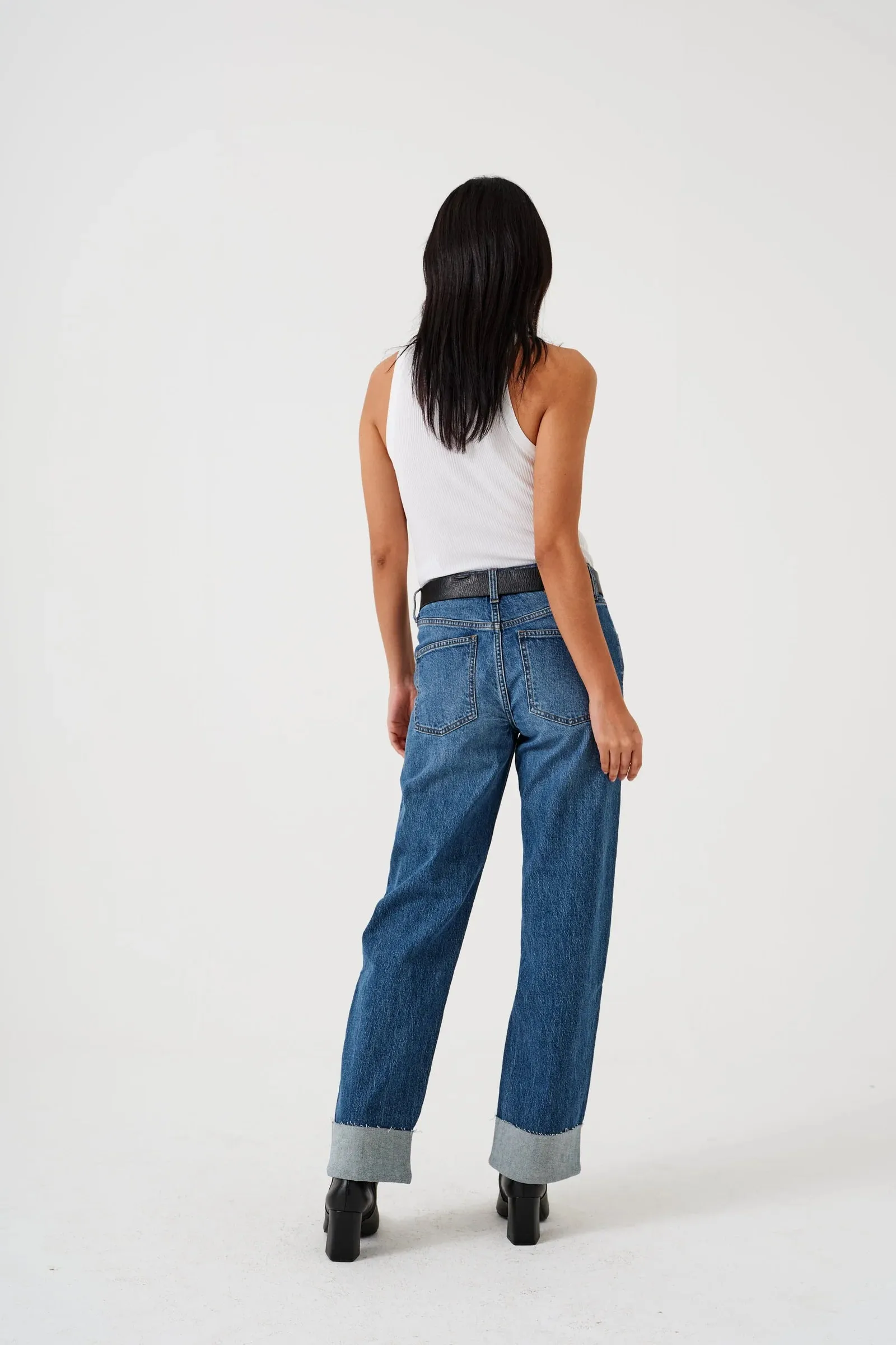 Stevie Turn Up Jean - Arizona Vintage