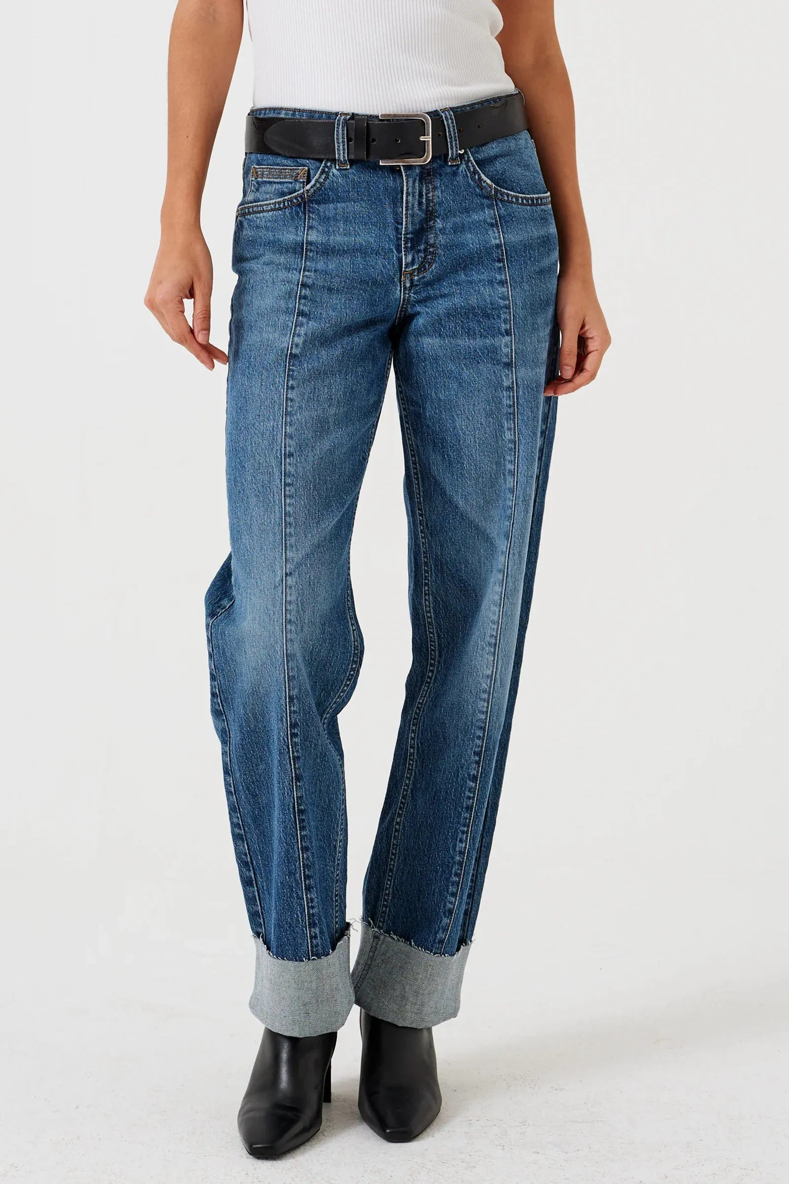 Stevie Turn Up Jean - Arizona Vintage